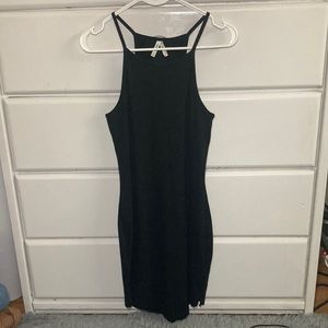 Black bodycon dress